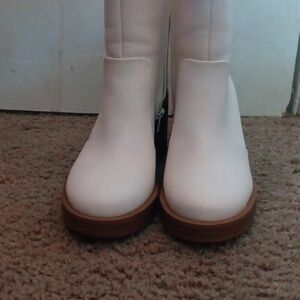 Off white heel boots
